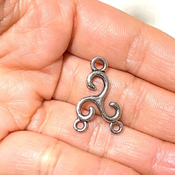 3/10$, 3 Holes Silver Color Connector for Jewelry Making, DIY Projects - Picture 4 of 4